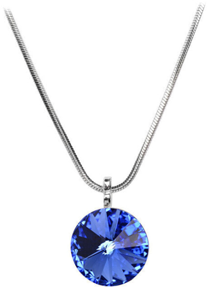 Elegant Rivoli Sapphire necklace