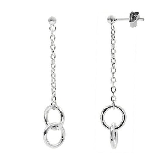 Elegant dangle earrings made of steel BJ02A6101