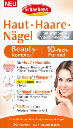 Haut Haare Nägel Beauty-Komplex Tabletten 30 St, 24 g