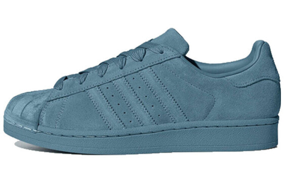 Кеды adidas Originals Superstar женские в стиле ретро, низкие, цвет голубой