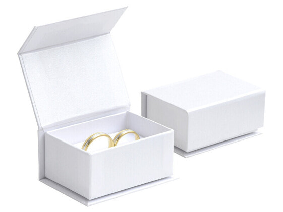 White gift box for wedding rings VG-7 / AW