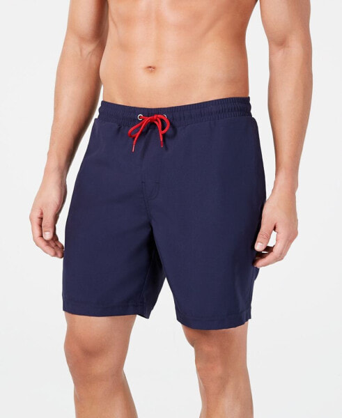 Men's Quick-Dry Performance Solid 7" Swim Trunks, Created for Macy's