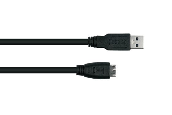 Good Connections UK30P-AMB-050S - 5 m - USB A - Micro-USB B - USB 3.2 Gen 1 (3.1 Gen 1) - 5000 Mbit/s - Black