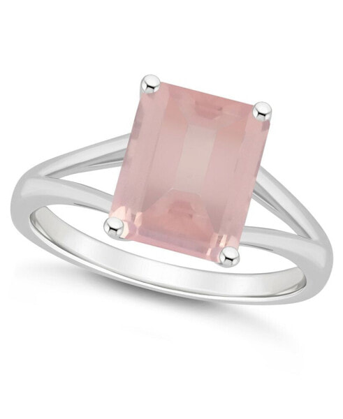 Women's Rose Quartz (3-1/6 ct.t.w.) Ring in Sterling Silver