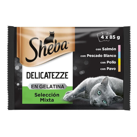 MARS Sheba Delicato Selection Mixta Box 4x85g Cat Snack 13 Units