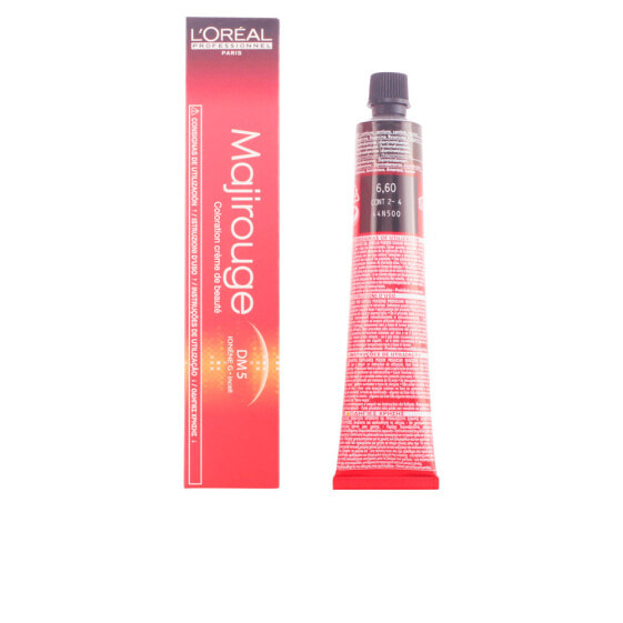 L`Oreal Professionnel Majirouge 6.60 Dark Brown Intense Red  Стойкая крем-краска для волос, интенсивно красный