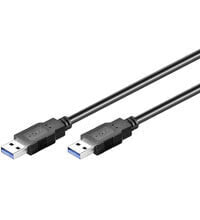 Wentronic 95717 - 1 m - USB A - USB A - USB 3.2 Gen 1 (3.1 Gen 1) - Male/Male - Black