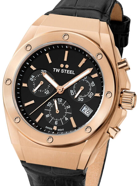 Часы и аксессуары TW Steel CEO Tech дамские хронограф 38 мм 10ATM