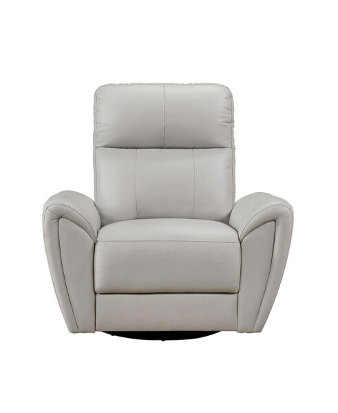 White Label Brennen 39" Leather Match Swivel Glider Chair