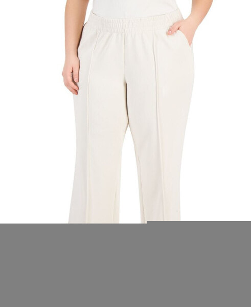 Plus Size High Rise Wide Leg Sweatpants, Created for Macy's