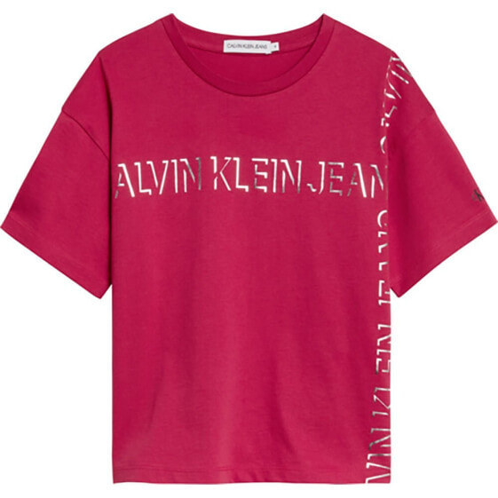CALVIN KLEIN UNDERWEAR Linear Lines Logo short sleeve T-shirt