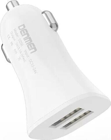 Зарядное устройство автомобильное Denmen DZ06 2x USB-A 3.1 A (29379)
