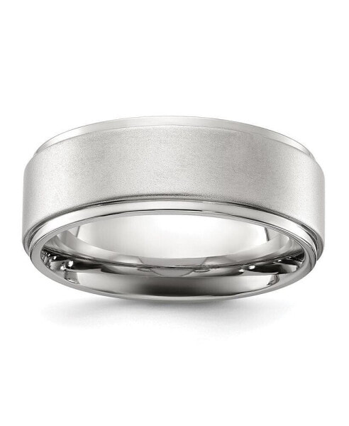 Stainless Steel Brushed Center Band Ring