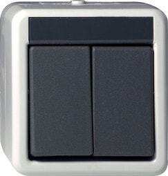 GIRA 015530 - Buttons - Black - Gray - IP44 - 10 A - 250 V - 1 pc(s)