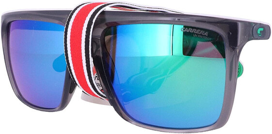 Мужские очки солнцезащитные синие черные вайфареры Carrera HYPERFIT 11/S Grey/Green 57/17/140 men Sunglasses