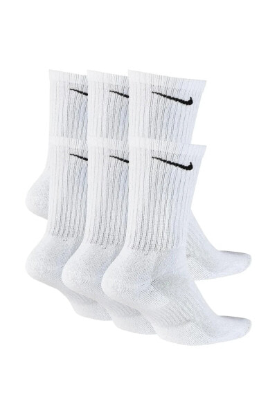Everyday Cushion Crew Beyaz Renkli Çorap 6'lı