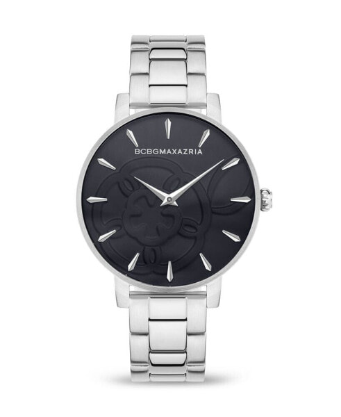 Women's 2 Hands Silver-Tone Stainless Steel Bracelet Watch 38 mm