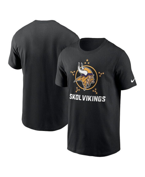 Men's Black Minnesota Vikings Local Essential T-shirt