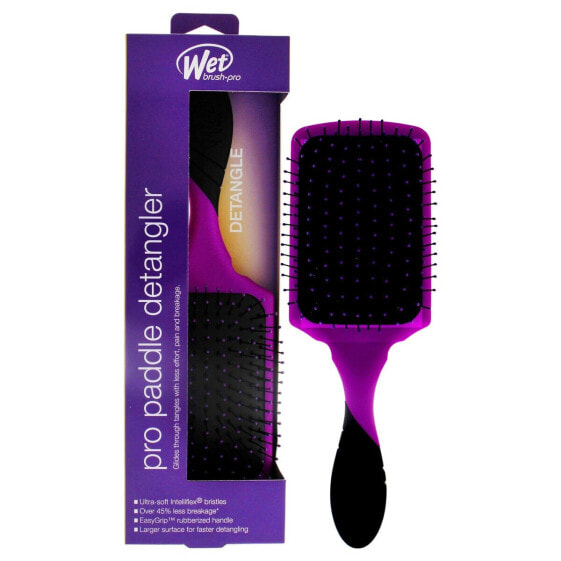 Detangling Hairbrush The Wet Brush Purple Rectangular