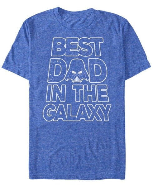 Men's Galaxy Dad Text Short Sleeve Crew T-shirt