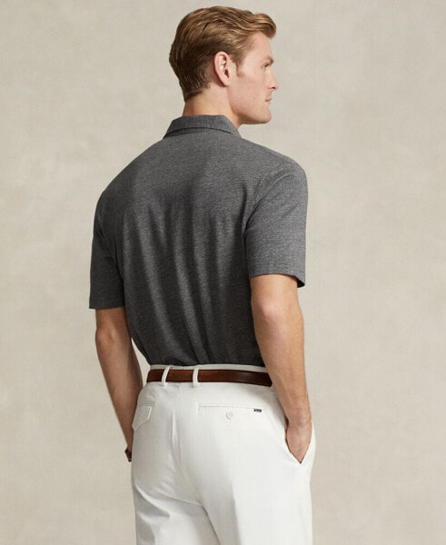 Поло рубашка для мужчин Polo Ralph Lauren классического покроя из хлопка и льна