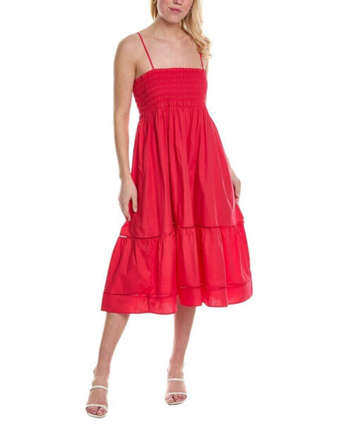 Reveriee Midi Dress Women's Red S