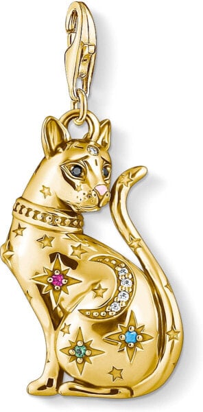 Thomas Sabo Charm-Anhänger Katze Sternenbild Sterling Silver Gold 1838-471-7