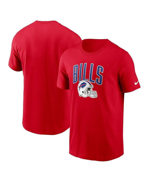 Men's Red Buffalo Bills Team Athletic T-shirt