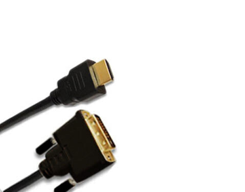 Jou Jye HDMI /DVI-D - plug 19p / plug 18+1 - 2 m - HDMI - DVI-D - Black - 130 g