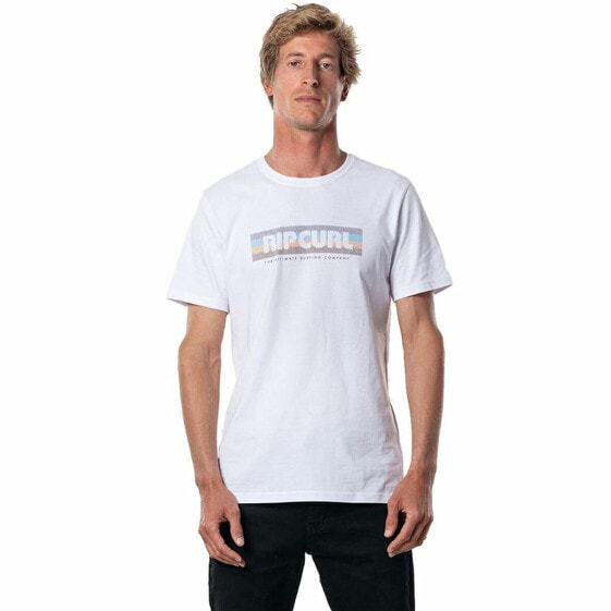 Men’s Short Sleeve T-Shirt Rip Curl El Mama White