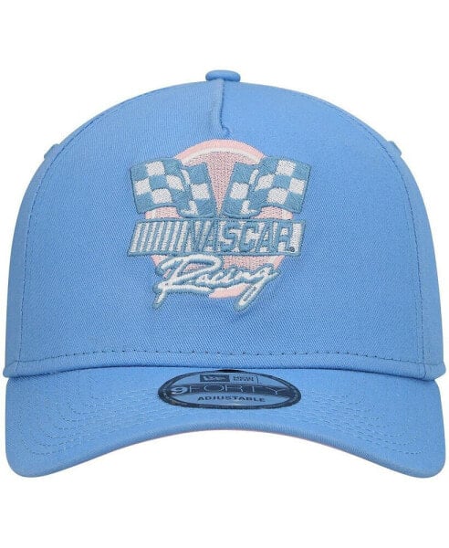 Men's Light Blue, Pink NASCAR 9FORTY A-Frame Snapback Hat