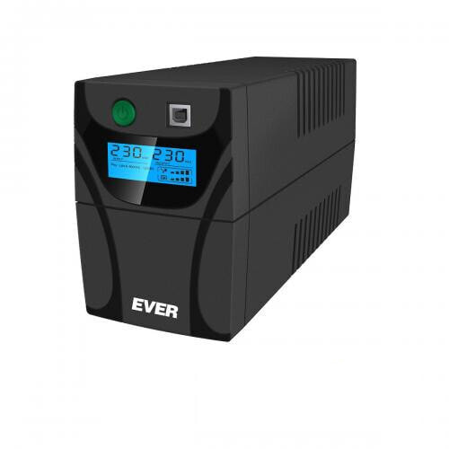 Источник бесперебойного питания EVER EASYLINE 850 AVR USB - Line-Interactive - 0.85 kVA - 480 W - Sine - 170 V - 280 V от EVER Power Systems