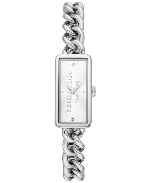 Women's Rosedale Quartz Three Hand Silver-Tone Stainless Steel Watch 16mm