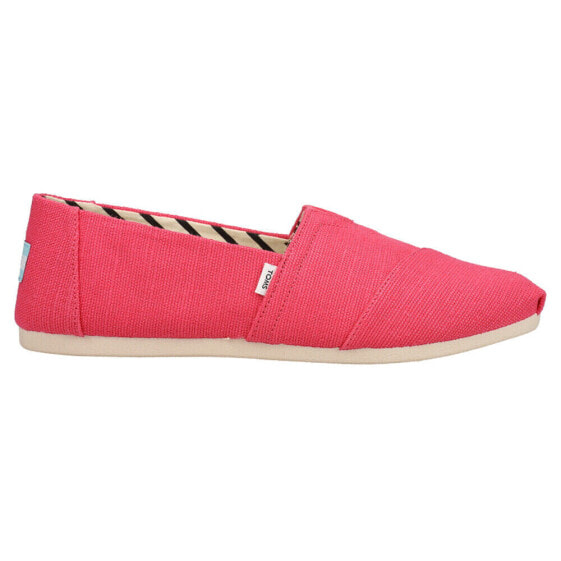 TOMS Alpargata Canvas Slip On Womens Pink Flats Casual 10017738T