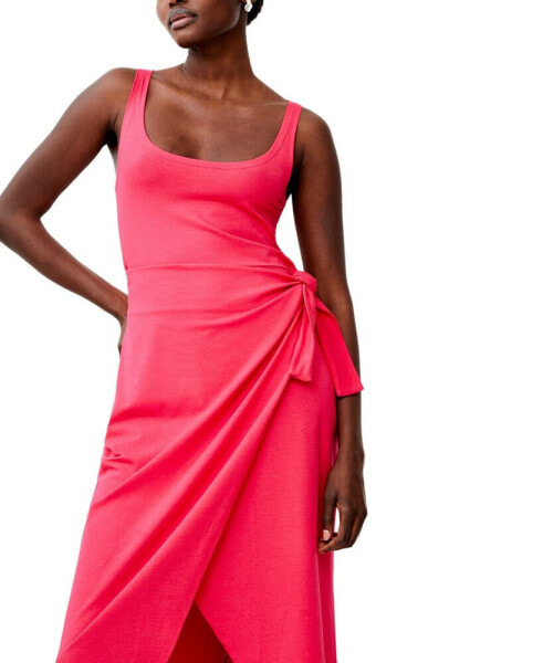 Women's Zena Jersey Sleeveless Wrap Dress