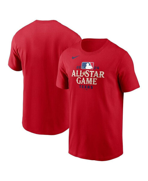 Men's Red 2024 MLB All-Star Game Wordmark T-shirt