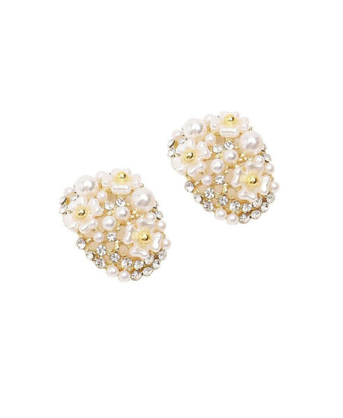 Women's Micro Floral Stud Earrings