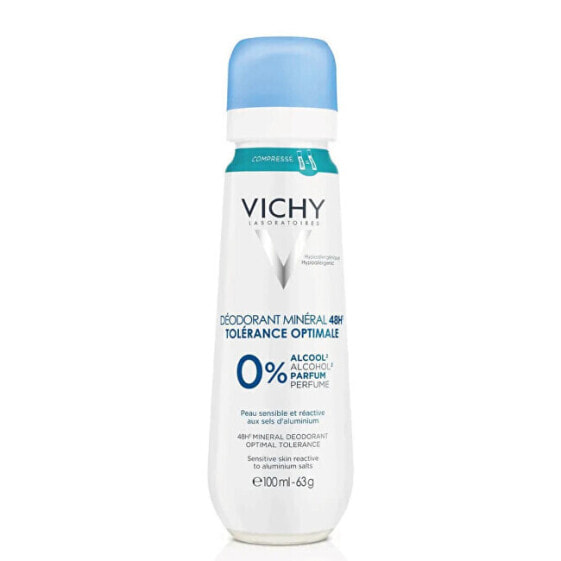 Дезодорант спрей минеральный VICHY Optimal Tolerance (48H Mineral Deodorant) 100 мл
