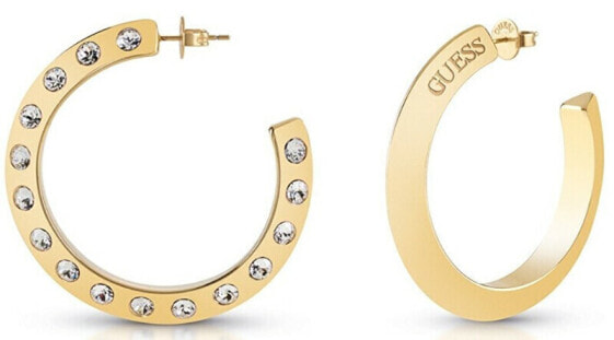 Hoops Don`t Lie gold-plated earrings JUBE01489JWYG