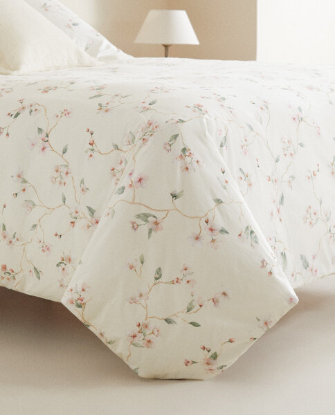 Cherry blossom cotton duvet cover