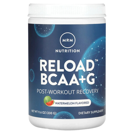 MRM Nutrition, Reload BCAA + G, восстановление после тренировки, арбуз, 330 г (11,6 унции)