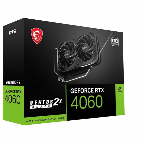 Графическая карта MSI GEFORCE RTX 4060 VENTUS 2X BLACK 8G OC