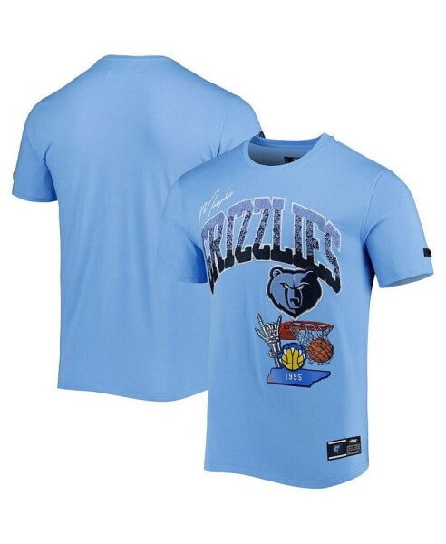Men's Light Blue Memphis Grizzlies Hometown Chenille T-shirt
