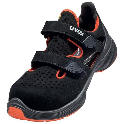 UVEX Arbeitsschutz 68488, Male, Adult, Safety shoes, Black, ESD, S1, SRC, Hook-and-loop closure