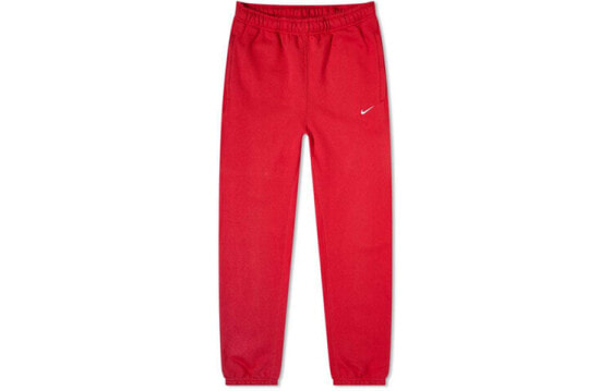 Спортивные брюки Nike Lab Logo классические ретро с утеплителем для мужчин, красные