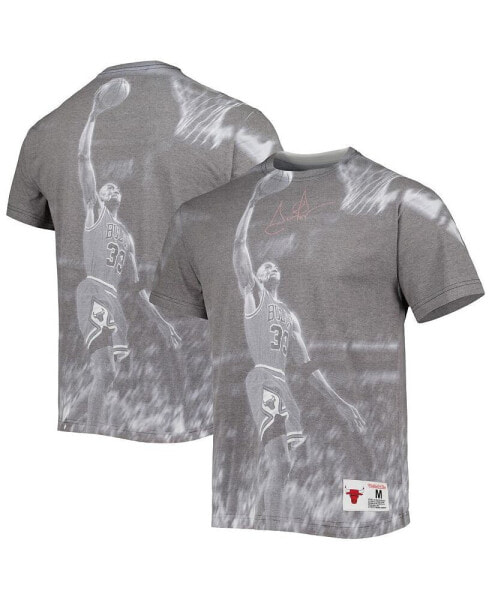 Men's Scottie Pippen Heather Gray Chicago Bulls Above The Rim T-shirt
