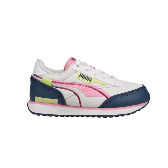 Puma Future Rider Twofold Toddler Girls Blue, Green, Pink, White Sneakers Casua