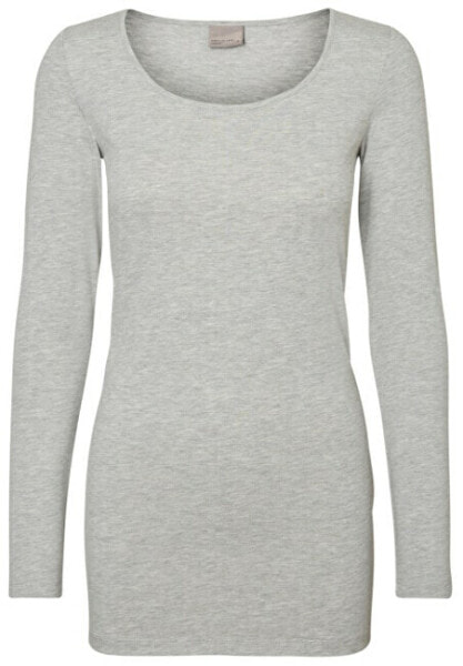 Women´s t-shirt VMMAXI Regular Fit 10152908 Light Grey Melange