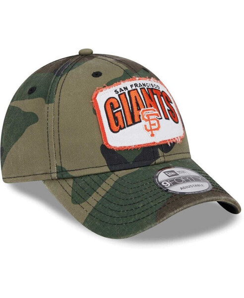 Головной убор New Era мужской камуфляжный San Francisco Giants Gameday 9forty Adjustable Hat