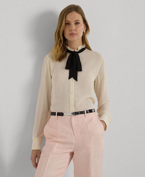 Women's Two-Tone Tuxedo Shirt